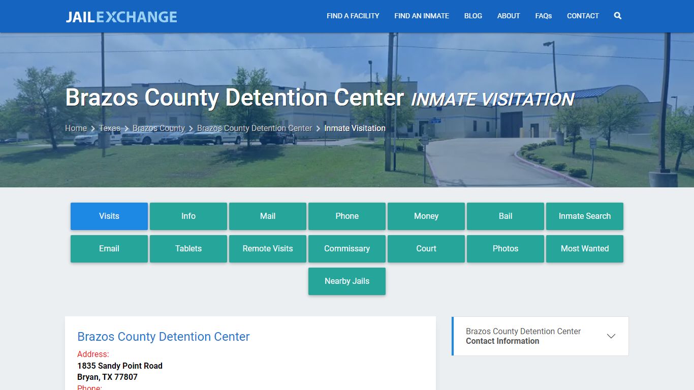 Inmate Visitation - Brazos County Detention Center, TX - Jail Exchange